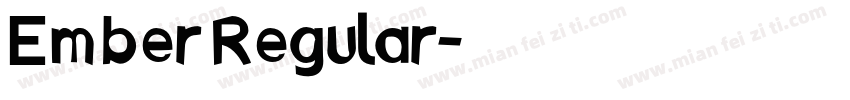 Ember Regular字体转换